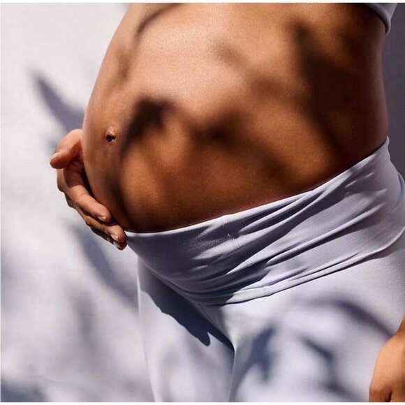 NWT $108 Free People Movement x Hatch Never Better Maternity Leggings XS Orchid - Picture 5 of 16